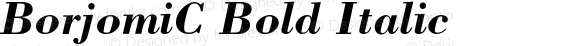 BorjomiC Bold Italic