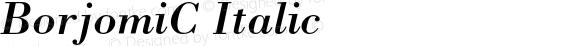 BorjomiC Italic