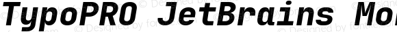 TypoPRO JetBrains Mono Extra Bold Italic