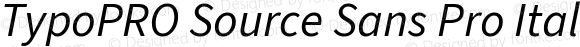 TypoPRO Source Sans Pro Italic