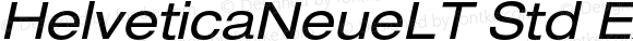 HelveticaNeueLT Std Ext Italic