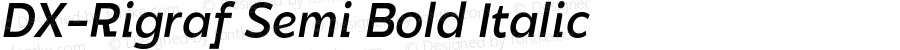 DX-Rigraf Semi Bold Italic