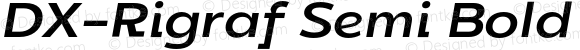 DX-Rigraf Semi Bold Expanded Italic
