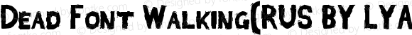 ljk_Dead Font Walking