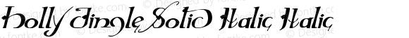 Holly Jingle Solid Italic Italic Version 1.0; 2015