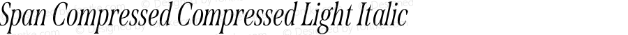 Span Compressed Compressed Light Italic