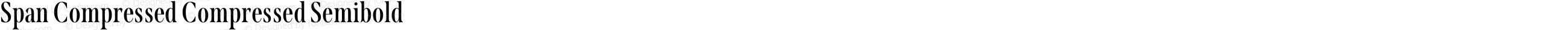 Span Compressed Compressed Semibold