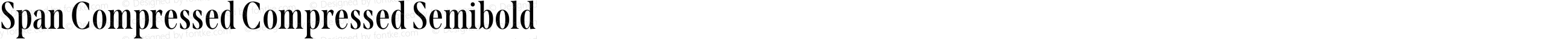 Span Compressed Compressed Semibold