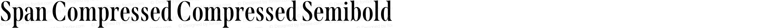 Span Compressed Compressed Semibold