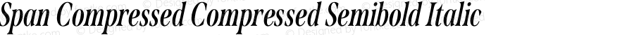 Span Compressed Compressed Semibold Italic