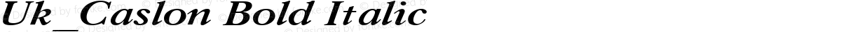 Uk_Caslon Bold Italic