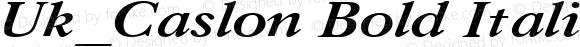 Uk_Caslon Bold Italic