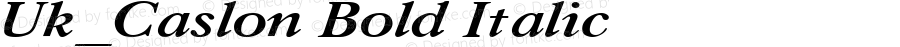 Uk_Caslon Bold Italic