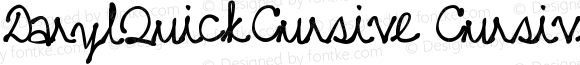 DarylQuickCursive Cursive