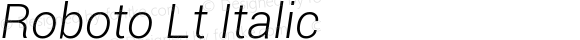 Roboto Light Italic