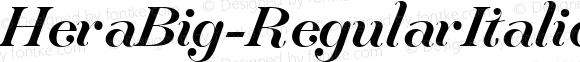 ☞HeraBig-RegularItalic