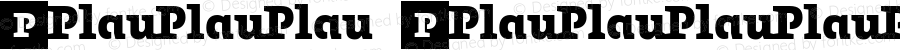 Plau Logotype Regular Version 1.001;PS 001.001;hotconv 1.0.70;makeotf.lib2.5.58329