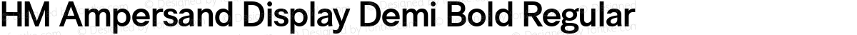 HM Ampersand Display Demi Bold Regular