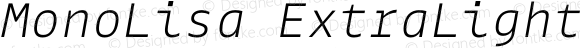 MonoLisa ExtraLight Italic