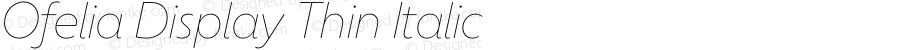 Ofelia Display Thin Italic