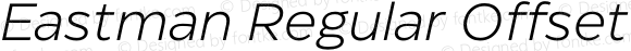 Eastman Regular Offset Italic