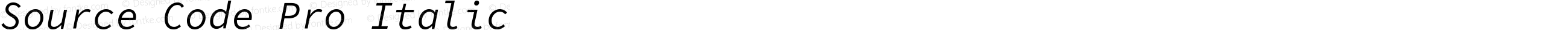 Source Code Pro Italic