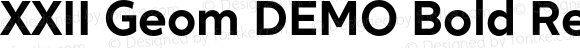 XXII Geom DEMO Bold Regular