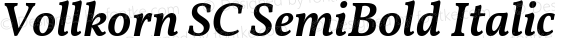 Vollkorn SC SemiBold Italic