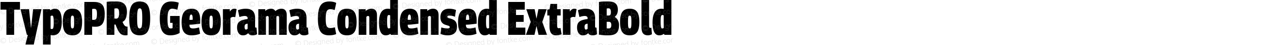 TypoPRO Georama Condensed ExtraBold