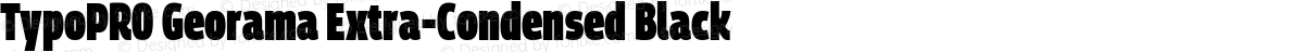 TypoPRO Georama Extra-Condensed Black