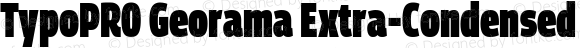 TypoPRO Georama Extra Condensed Black