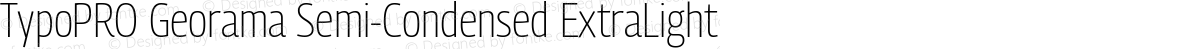 TypoPRO Georama Semi-Condensed ExtraLight