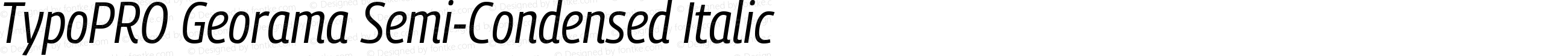 TypoPRO Georama Semi Condensed Italic