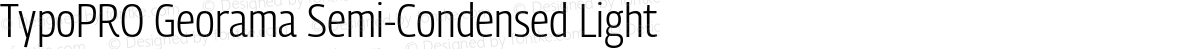 TypoPRO Georama Semi-Condensed Light