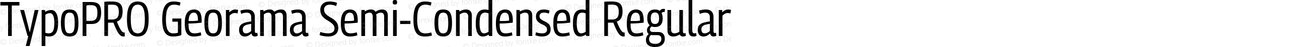 TypoPRO Georama Semi-Condensed Regular