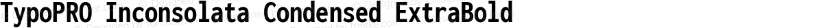 TypoPRO Inconsolata Condensed ExtraBold