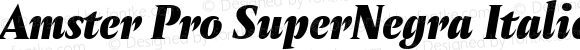 Amster Pro SuperNegra Italic Version 1.000;PS 001.000;hotconv 1.0.70;makeotf.lib2.5.58329