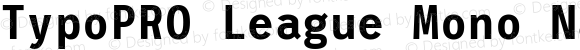 TypoPRO League Mono Narrow SemiBold