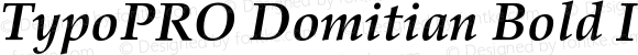 TypoPRO Domitian Bold Italic