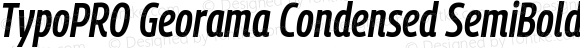 TypoPRO Georama Condensed SemiBold Italic