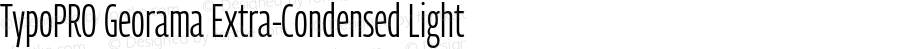 TypoPRO Georama Extra Condensed Light