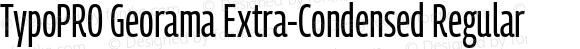 TypoPRO Georama Extra Condensed Regular
