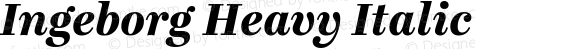 Ingeborg Heavy Italic