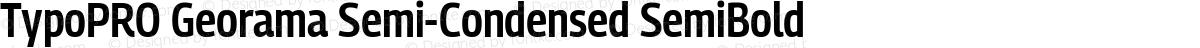TypoPRO Georama Semi-Condensed SemiBold