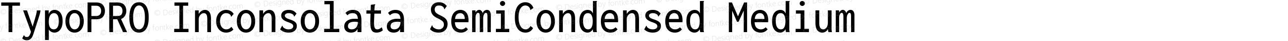 TypoPRO Inconsolata SemiCondensed Medium