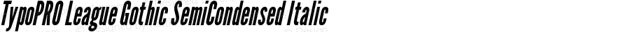 TypoPRO League Gothic SemiCondensed Italic