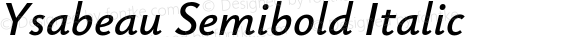 Ysabeau Semibold Italic