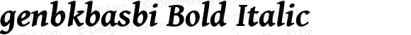 genbkbasbi Bold Italic