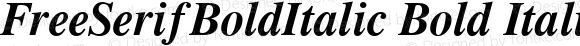 FreeSerifBoldItalic Bold Italic