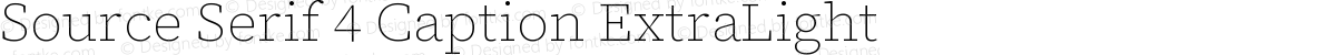 Source Serif 4 Caption ExtraLight